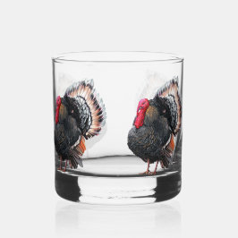 Turkije (vogel) whisky glas