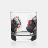 Turkije (vogel) whisky glas (Rechts)