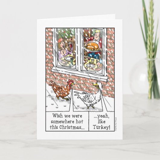 Turkije voor Kerstmis Feestdagen Kaart (Voorkant)