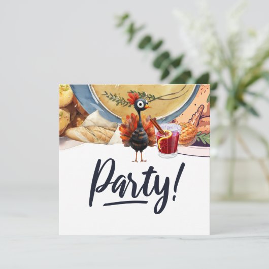 TURKIJE voor Thanksgiving thema Kaart (Staand voorkant)
