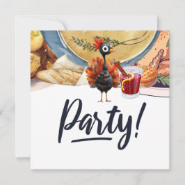 TURKIJE voor Thanksgiving thema Kaart