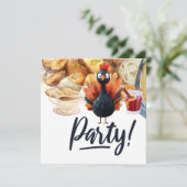 TURKIJE voor Thanksgiving thema Kaart (Staand voorkant)