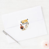 TURKIJE voor Thanksgiving thema Vierkante Sticker (Envelop)