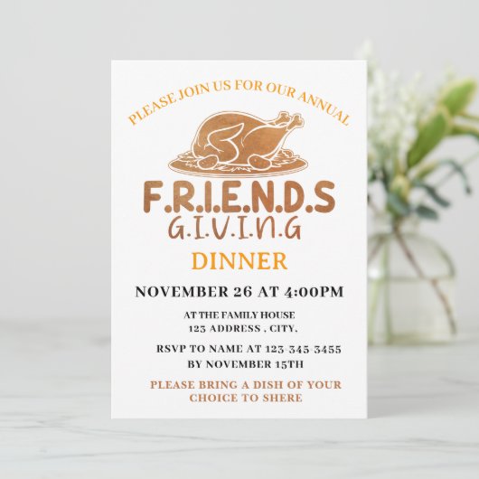 Turkije Vriendschappen geven Diner Uitnodiging (Staand voorkant)