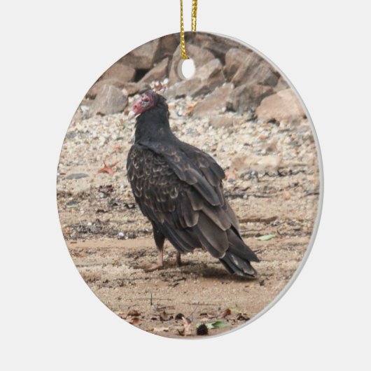 Turkije Vulture Keramisch Ornament (Links)