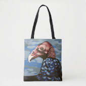 Turkije Vulture Portrait Tote Bag (Voorkant)
