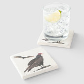 TURKIJE VULTURES STENEN ONDERZETTER (Zijkant)