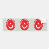 Turkije Wapenstilstand Bumpersticker (Voorkant)