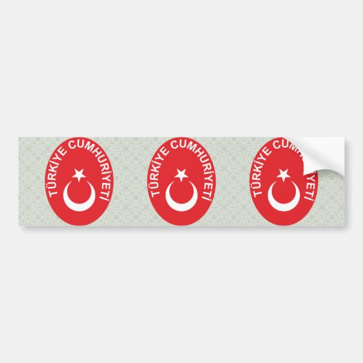 Turkije Wapenstilstand Bumpersticker (Voorkant)