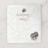 Turkije Waterverf Thanksgiving Plaatskaartje (Buitenkant ongevouwen)