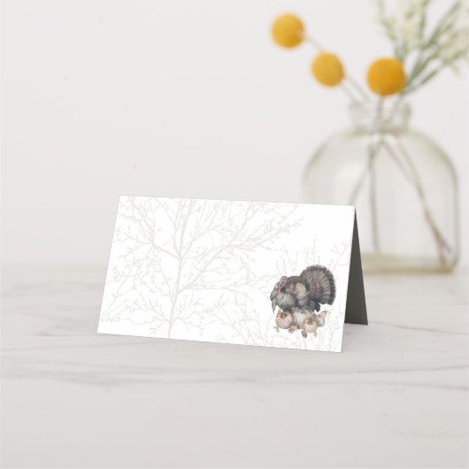 Turkije Waterverf Thanksgiving Plaatskaartje (Voorkant)