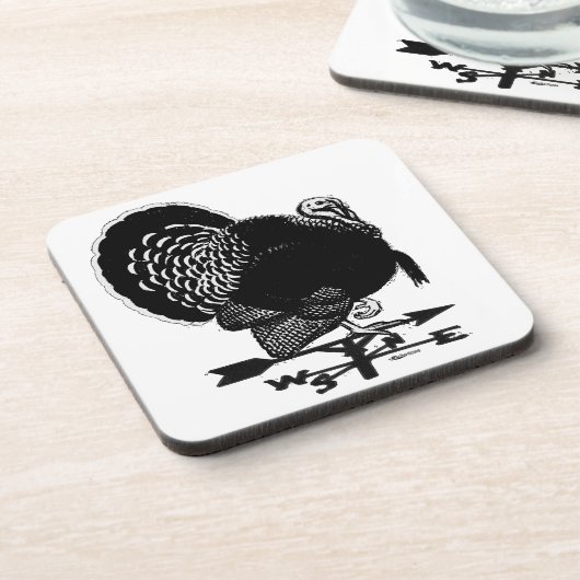 Turkije Weathervane Bier Onderzetter (Linkerzijde)