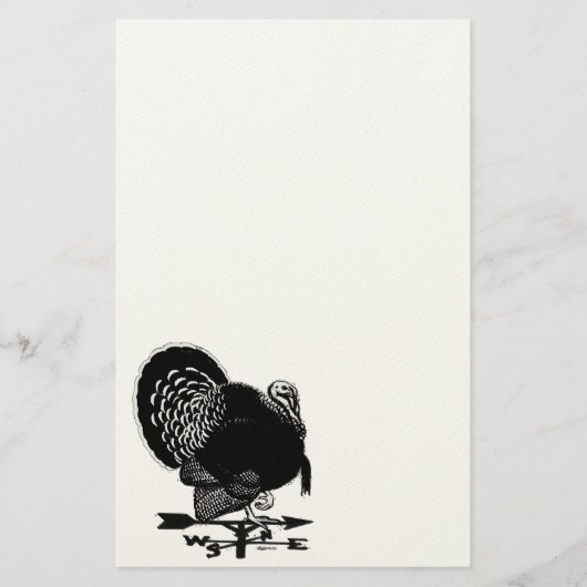 Turkije Weathervane Briefpapier (Voorkant)