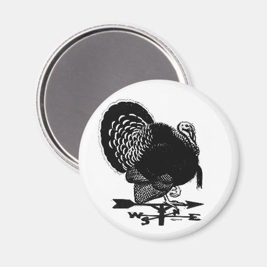 Turkije Weathervane Magneet (Voorkant / Achterkant)