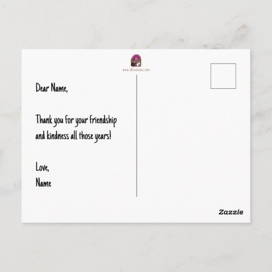 Turkije Wedding Briefkaart (Achterkant)