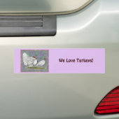 Turkije: White Holland Pastel Bumpersticker (Op auto)