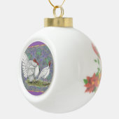 Turkije:  White Holland Pastel Keramische Bal Ornament (Rechts)