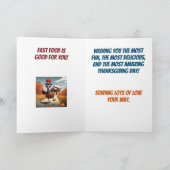 Turkije wil dat je Pizza Funny Thanksgiving bestel Kaart (Binnen)