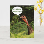 Turkije wil Kaart Thanksgiving Lasagna (Gele Bloem)