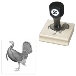 Turkije Wild Bird  Illustratie Rubberstempel