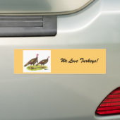 Turkije: Wild Bronze Bumpersticker (Op auto)