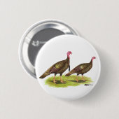 Turkije:  Wild Bronze Ronde Button 5,7 Cm (Voorkant /achterkant)