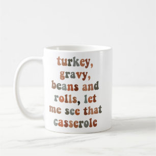 Turkije, zwaarvis, bonen en rolletjes, laat me die koffiemok