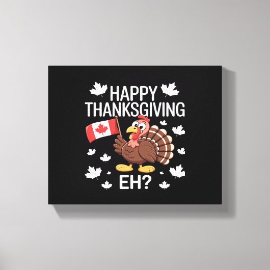 Turkije's dag van oversized T-shirt Canvas Afdruk (Voorkant)