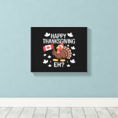 Turkije's dag van oversized T-shirt Canvas Afdruk (Insitu (Houten vloer))