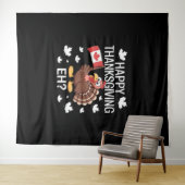 Turkije's dag van oversized T-shirt Wandkleed (In Situ (horizontaal))