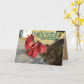 Turkin Verlaat Bday- aanpassen Kaart (Gele Bloem)