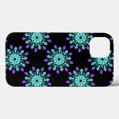 Turkiose en paarse neonbloem-Hoesje-Mate iPhone Case-Mate iPhone Case (Achterkant (horizontaal))
