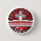 Türkisch Schweizer Baum Wurzel Flag Ronde Button 5,7 Cm (Voorkant)
