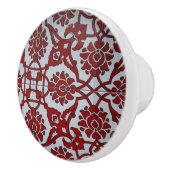 Turkise Rood Keramische Bloem Knop (Rechts)