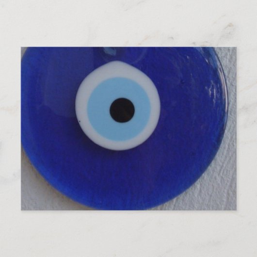 TURKISH BLUE GLASS EVIL EYE AMULET Postcard Briefkaart (Voorkant)