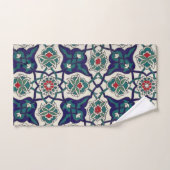 Turkish Blue Keramische Bloem Bad Handdoek (Handdoek)