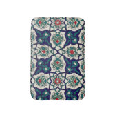 Turkish Blue Keramische Bloem Badmat (Voorkant Verticaal)