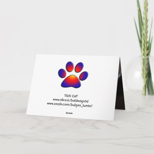 TURKISH CAT KAART (Achterkant)