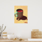 Turkish Coffee Rich Foam Mug Cup Poster (Keuken)