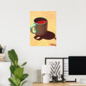 Turkish Coffee Rich Foam Mug Cup Poster (Thuiskantoor)