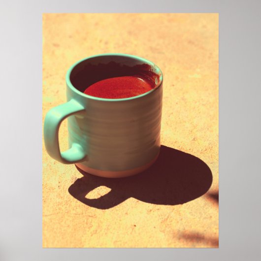 Turkish Coffee Rich Foam Mug Cup Poster (Voorkant)
