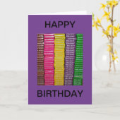 Turkish Delight Boxes Happy Birthday Kaart (Gele Bloem)