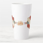 Turkish design elegant Eid Mubarak Latte Mok (Voorkant)