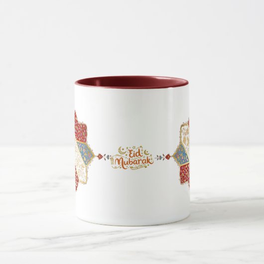 Turkish design elegant Eid Mubarak Mok (Midden)