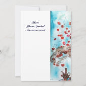 TURKISH FAIRY TALE, heldere rode blauwe witte spar Aankondiging (Achterkant)