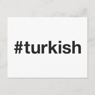 TURKISH Hashtag Briefkaart
