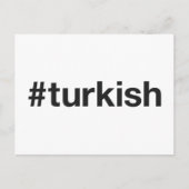 TURKISH Hashtag Briefkaart (Voorkant)