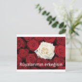 TURKISH LIEFT: "Jij bent het man van mijn dromen" Briefkaart (Staand voorkant)