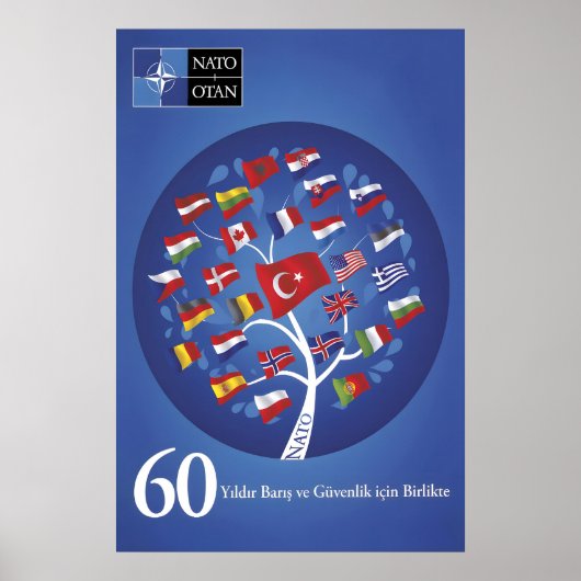 Turkish NATO Anniversary Poster Together for Peace (Voorkant)