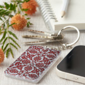 Turkish Red Keramische Bloem Sleutelhanger (Voorkant Rechts)